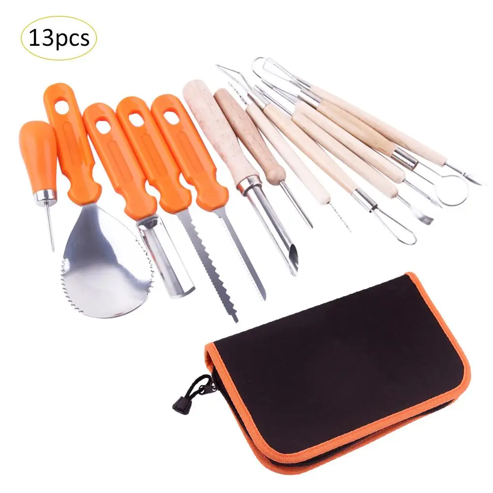 13 шт. Нержавеющая сталь Хэллоуин Тыква набор инструментов для резки резак Дыня