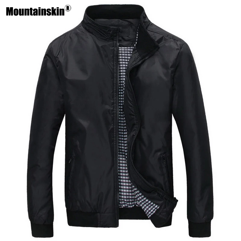 Куртка Mountainskin мужская повседневная однотонная верхняя одежда Бомбер брендовая