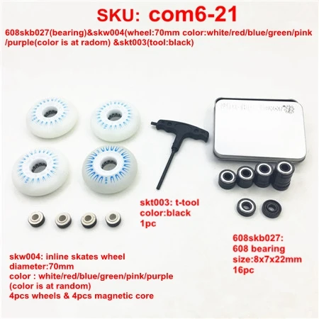 inline skates parts Роликовые коньки обувь части комбо~~ 608rs роликовые коньки подшипник 8 мм катание крылья тормозной кронштейн блок Крюк Инструменты скейт свайные чашки - Цвет: inline skates parts