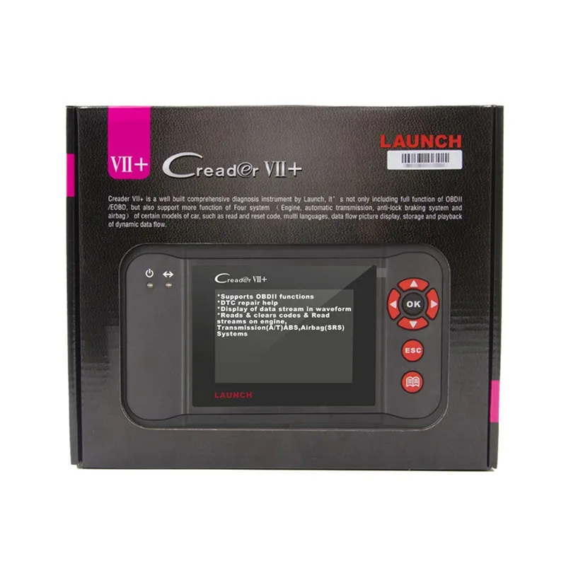 Старт Creader VII + OBD2 двигателя \ abs SRS на код обновления читатель онлайн X431 7 плюс