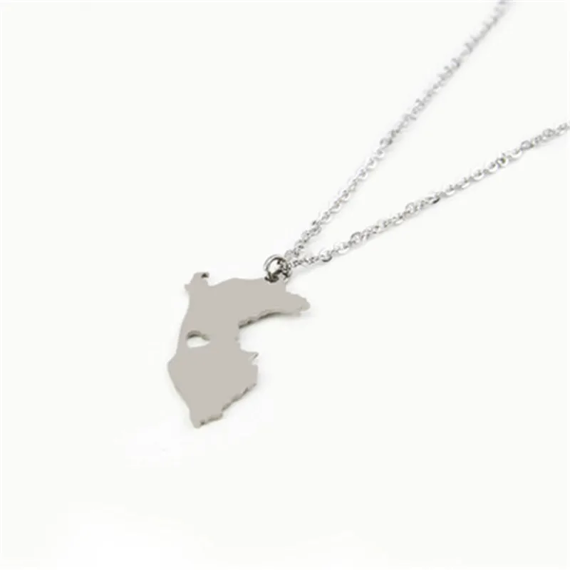 Прямая поставка оригинальное ожерелье в виде карты Перу геометрическое с