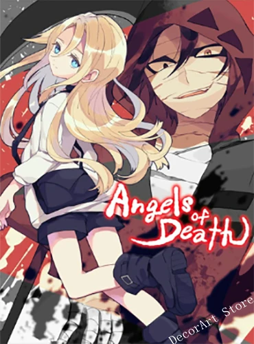 Satsuriku no Tenshi Angel Of Death Картина на холсте винтажная Настенная картина настенные
