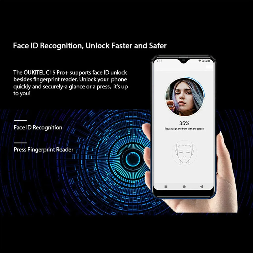 Новинка OUKITEL C15 Pro+ 19:9 сотовые телефоны Android 9,0 3 ГБ+ 32 ГБ Face ID 4G смартфоны покупка