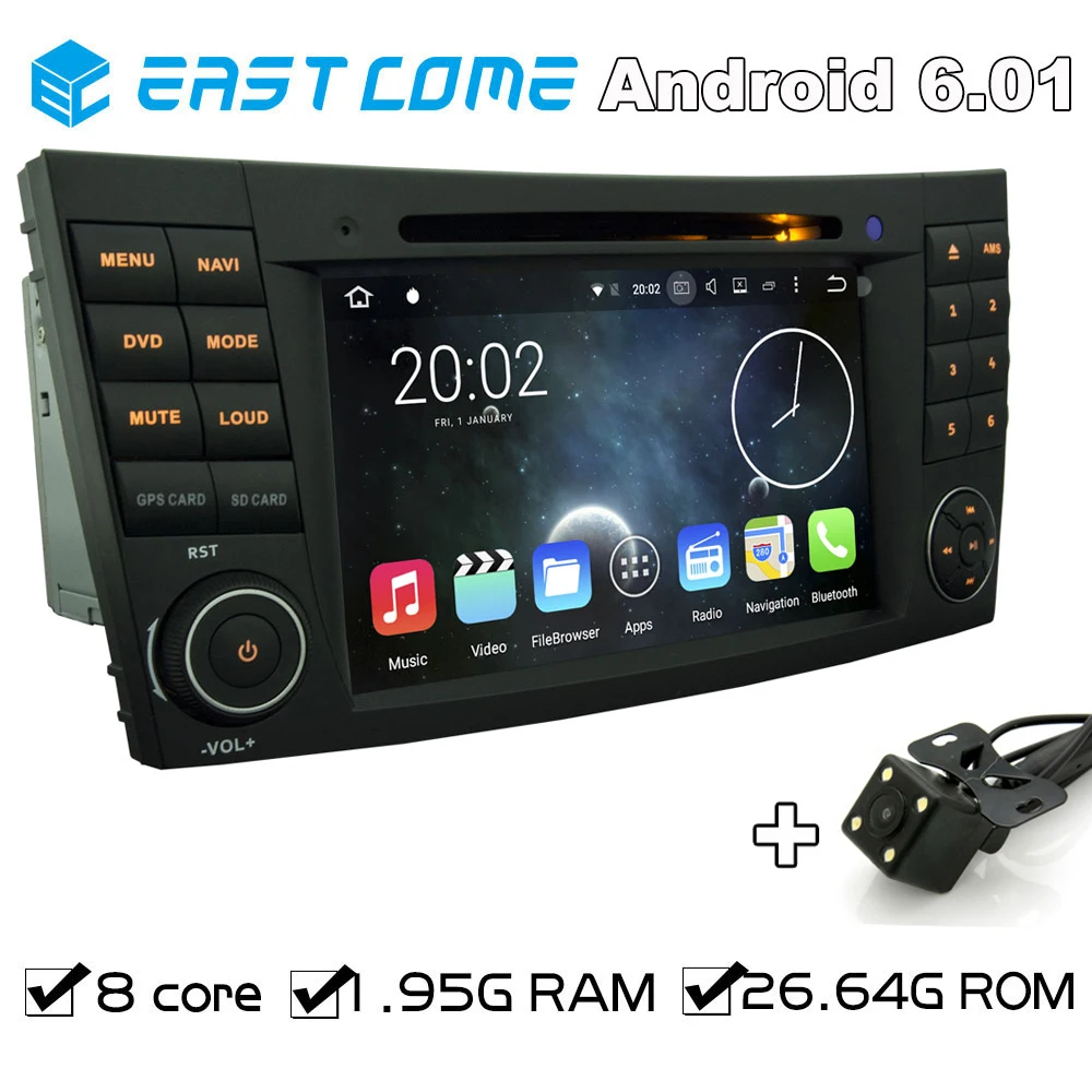 Чистый Android 6 01 автомобильный DVD для Mercedes Benz CLS Class W219 2004 2008G W463 2005 2010 W211 с