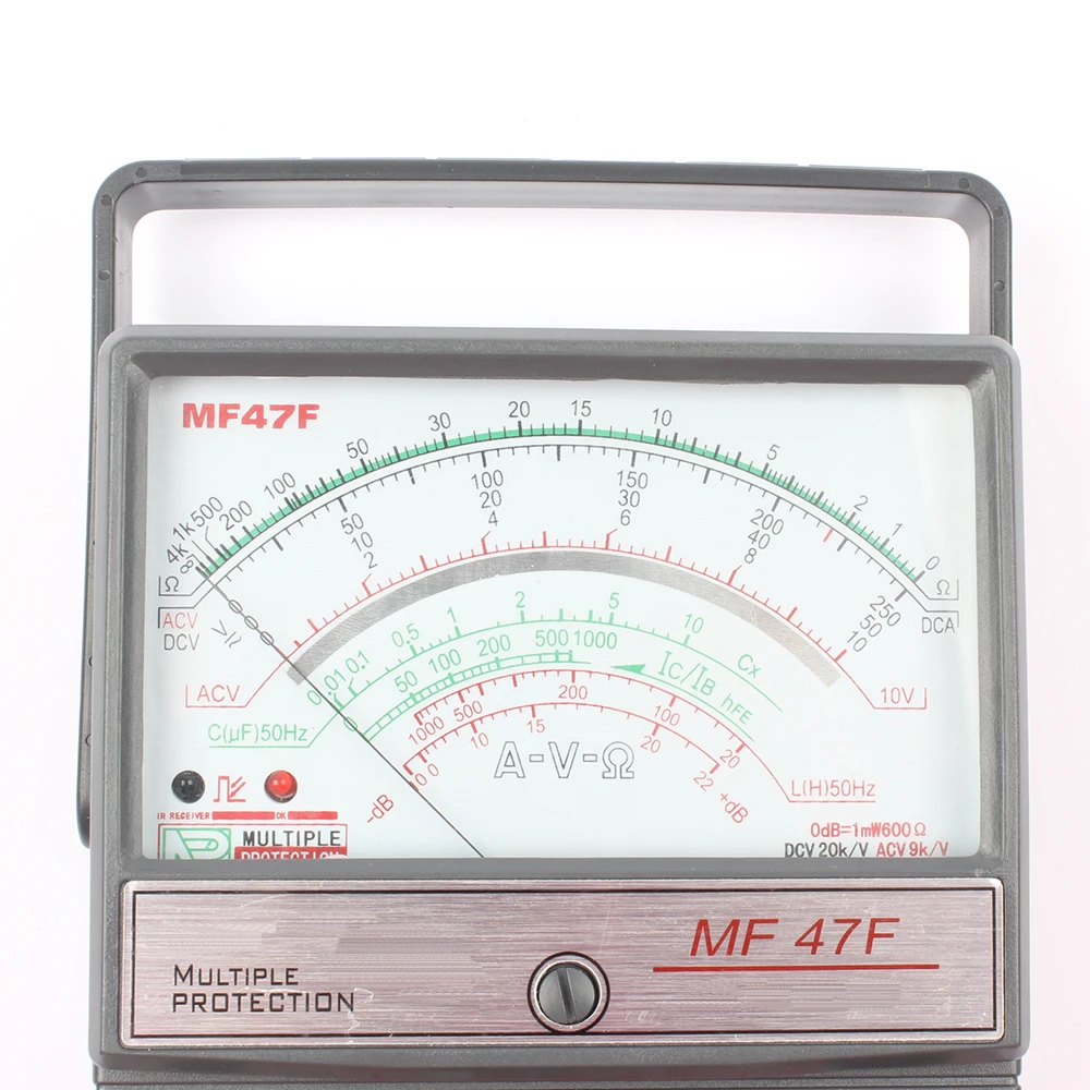 Мультиметр MF47F MF-47F AC DC Вольтметр Амперметр Омметр аналоговый мультиметр Ампер Вольт Ом метр