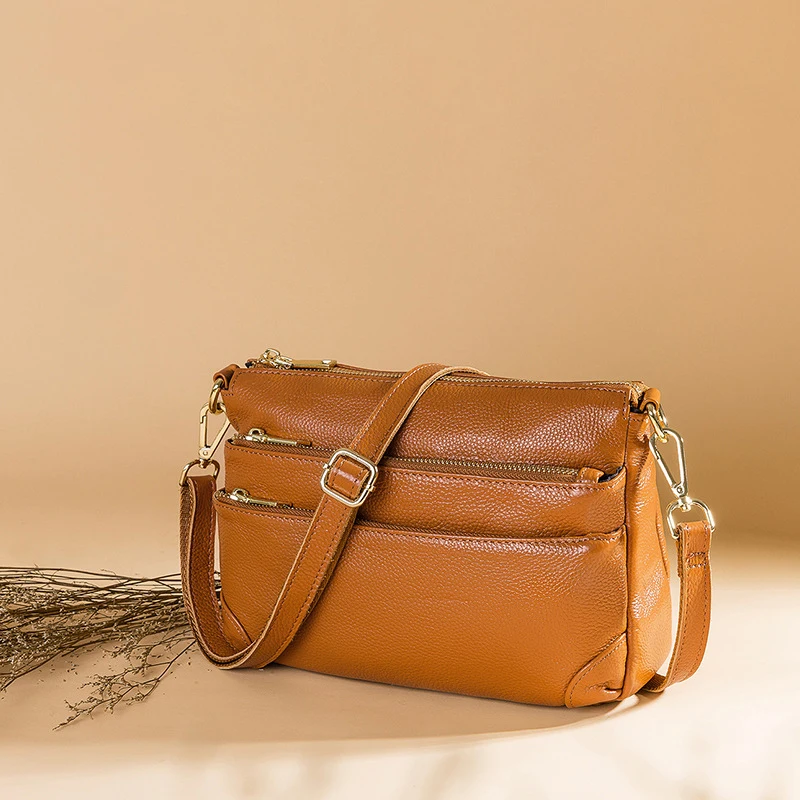 HMILY Women Mini Handbags Real Genuine Leather Messenger Bags Daily Mother Shopping Cowskin Shoulder | Багаж и сумки
