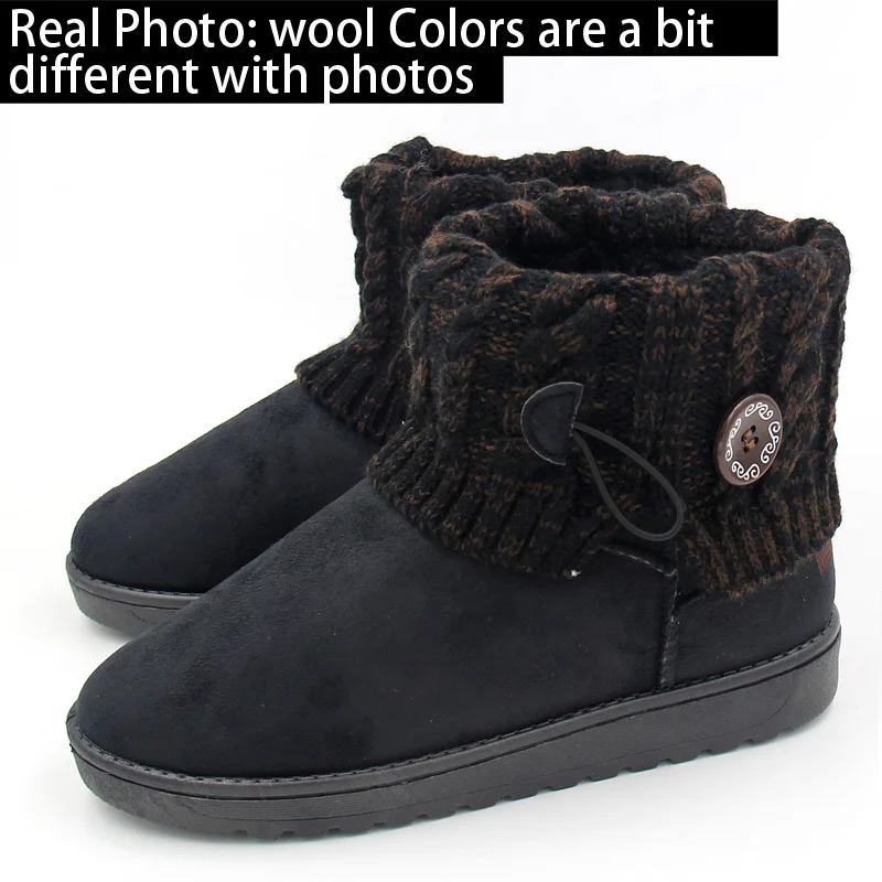 2018 женские ботинки зимние плюшевые ботильоны теплая хлопковая обувь на меху