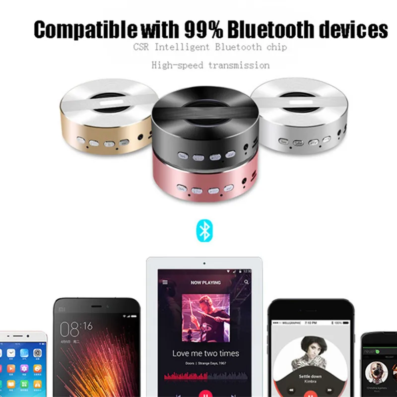 Yuhai Портативный Bluetooth Динамик Беспроводной 4.0 стерео Встроенный микрофон
