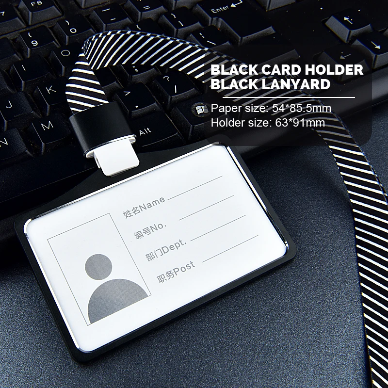 1 шт. качественный алюминиевый сплав Бизнес Работа ID держатель для карт имя бирка