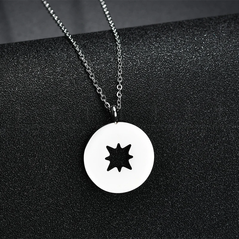 Letdiffery высокое качество из нержавеющей стали полые снежинки кулон ожерелье для
