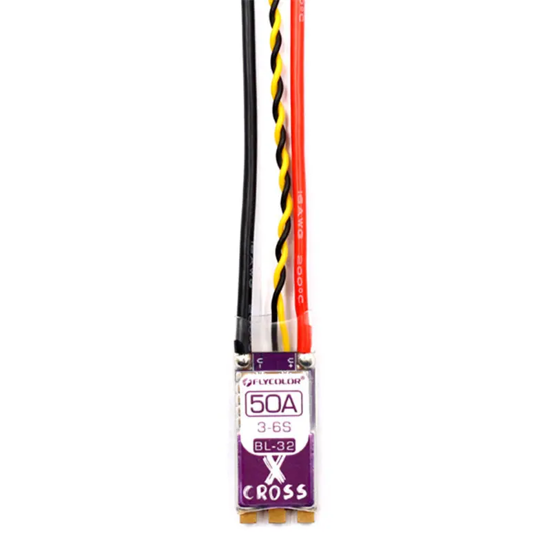 Flycolor X Cross Blheli_32 50A 3 6 S ARM 32bit DSHOT1200 бесщеточный ESC для RC моделей Мультикоптер корпус