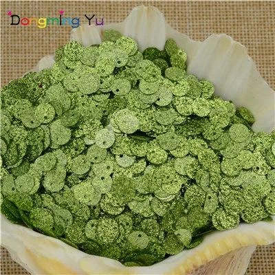 Green 900 шт(30 г) 6 мм, плоские круглые пайетки с блестками с блеском порошок для Свадебные украшения, одежде патчи Швейные craft - Цвет: Green