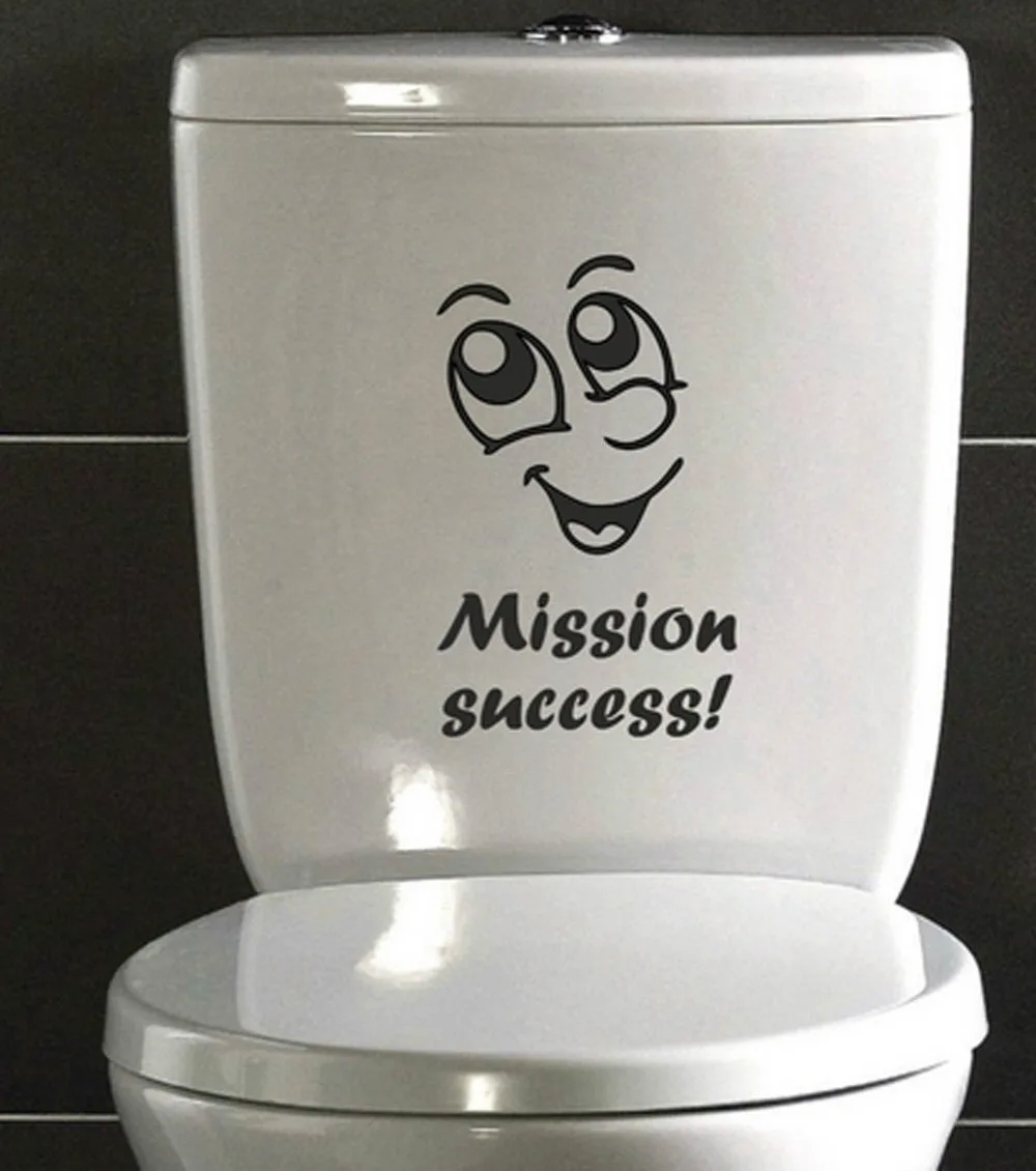 2 шт./компл. Забавный рисунком в виде улыбающихся рожиц Ванная комната Туалет