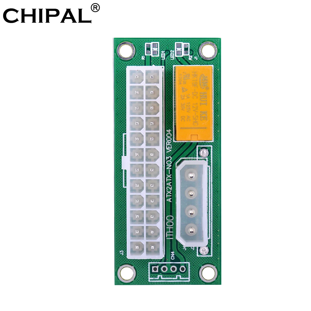 CHIPAL 5PCS ADD2PSU ATX 24Pin to 4Pin Dual PSU Cable Adapter Power Supply Sync Starter Extension | Компьютеры и офис