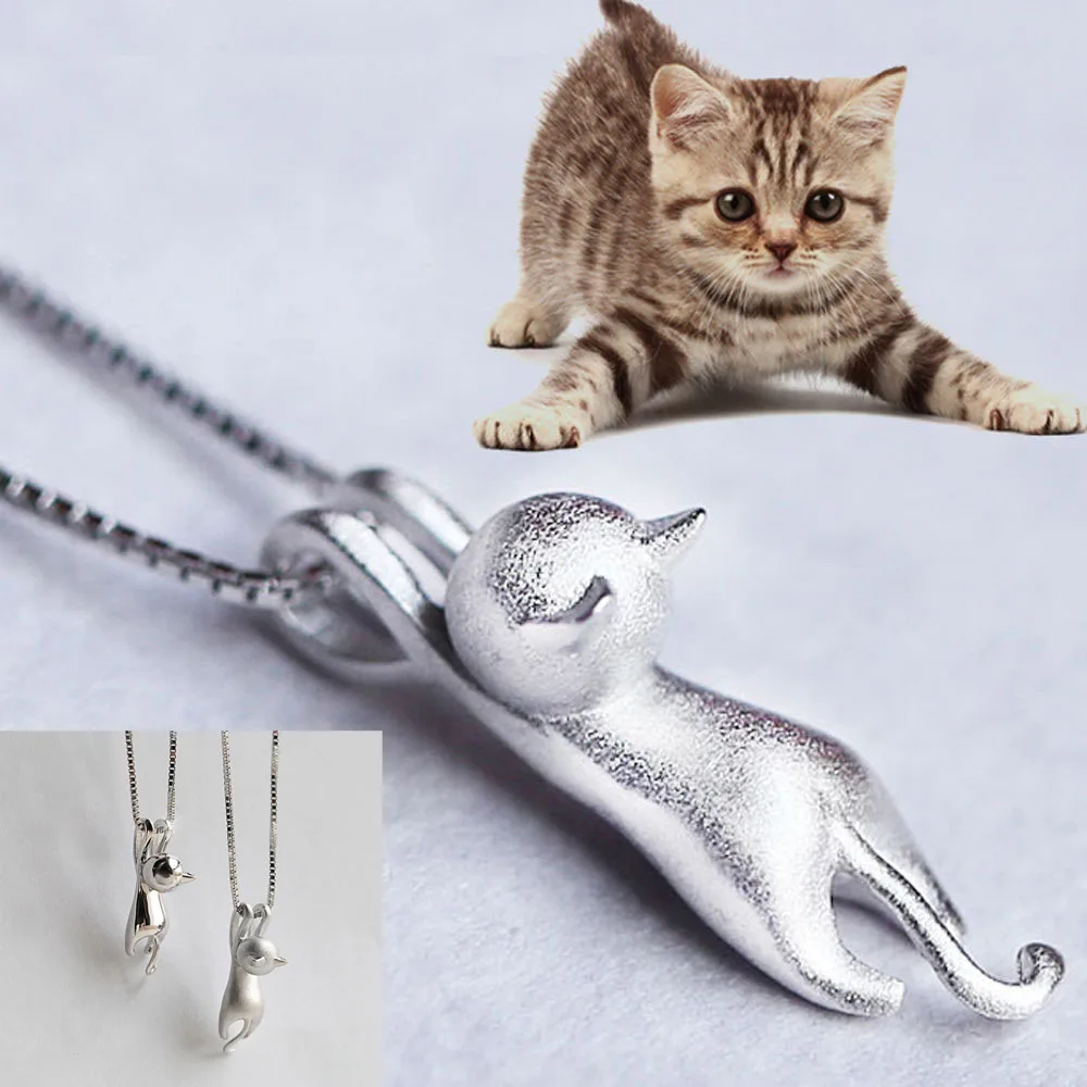 Новые модные красивые ожерелья с серебряным покрытием маленькие милые кулоны