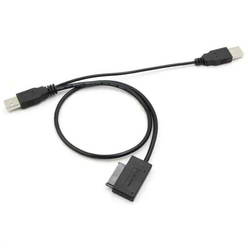 Тонкий кабель SATA USB 2 0 до 7 + 6 внешних Мощность для ноутбука переходник Поддержка