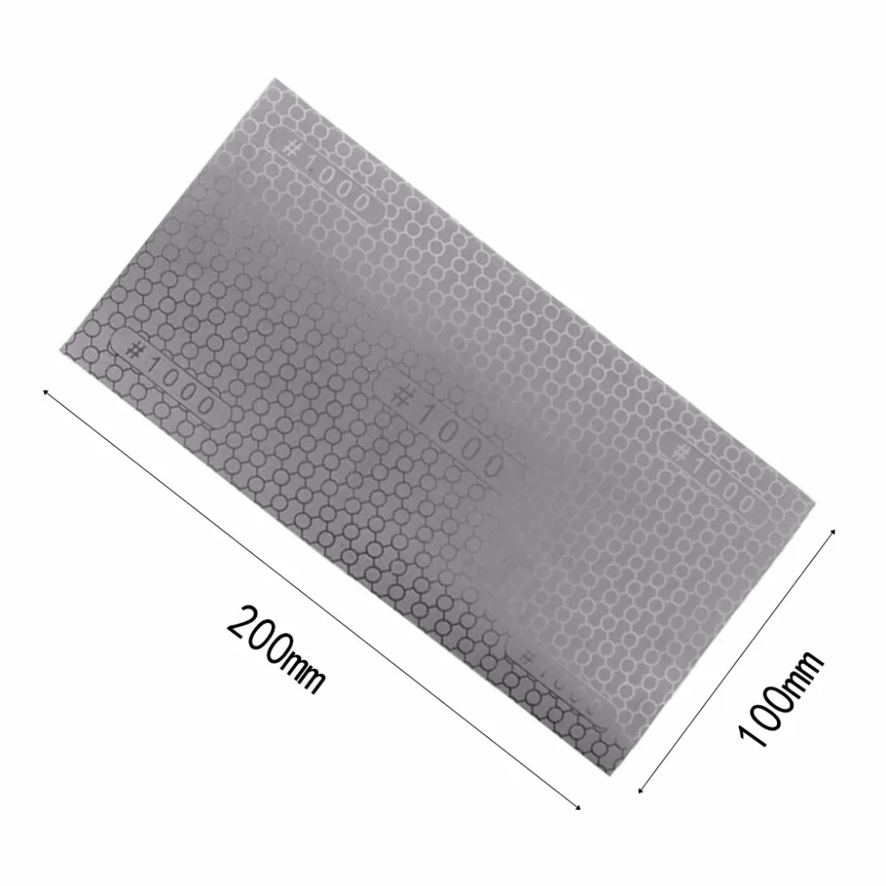 OOTDTY 200x100mm Алмазное покрытие для пчелиных сот Сменные шлифовальные диски Грит 150/240/400/1000