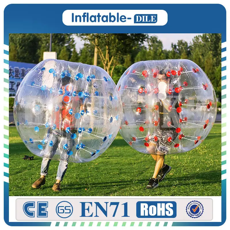 Прозрачный 4 фута 1 2 м Диаметр надувной бампер мяч человеческий молоток для