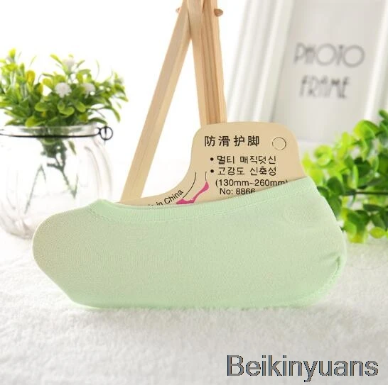 Apple green Для мальчиков носки для девочек ярких цветов водонепроницаемые летние дышащие носки девушка случайные будет весело мода диких Невидимый Носки - Цвет: Apple green