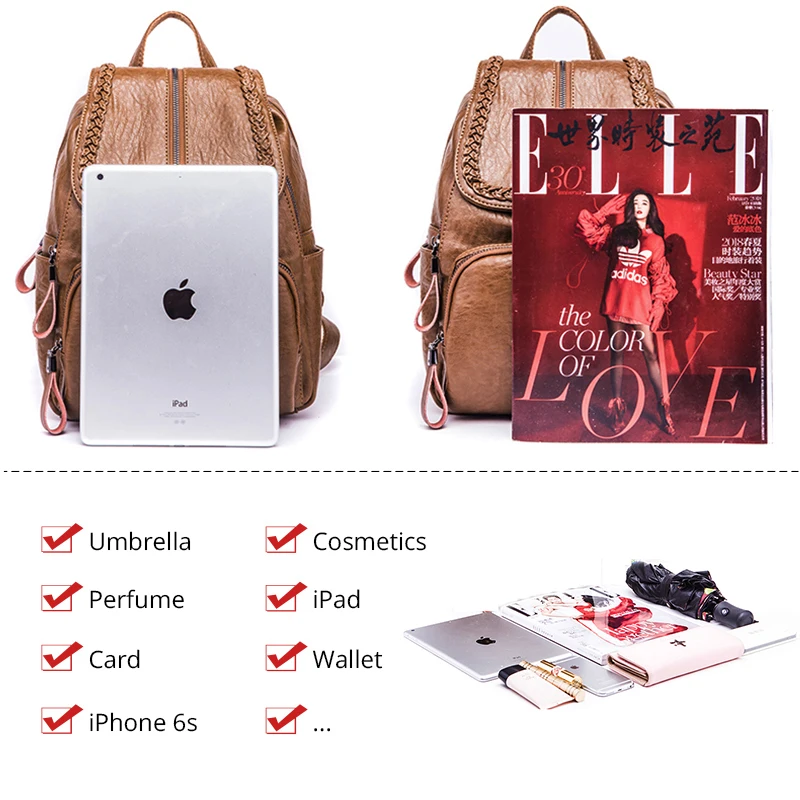 Женский рюкзак XMESSUN повседневный вместительный Школьный сумка на плечо в стиле