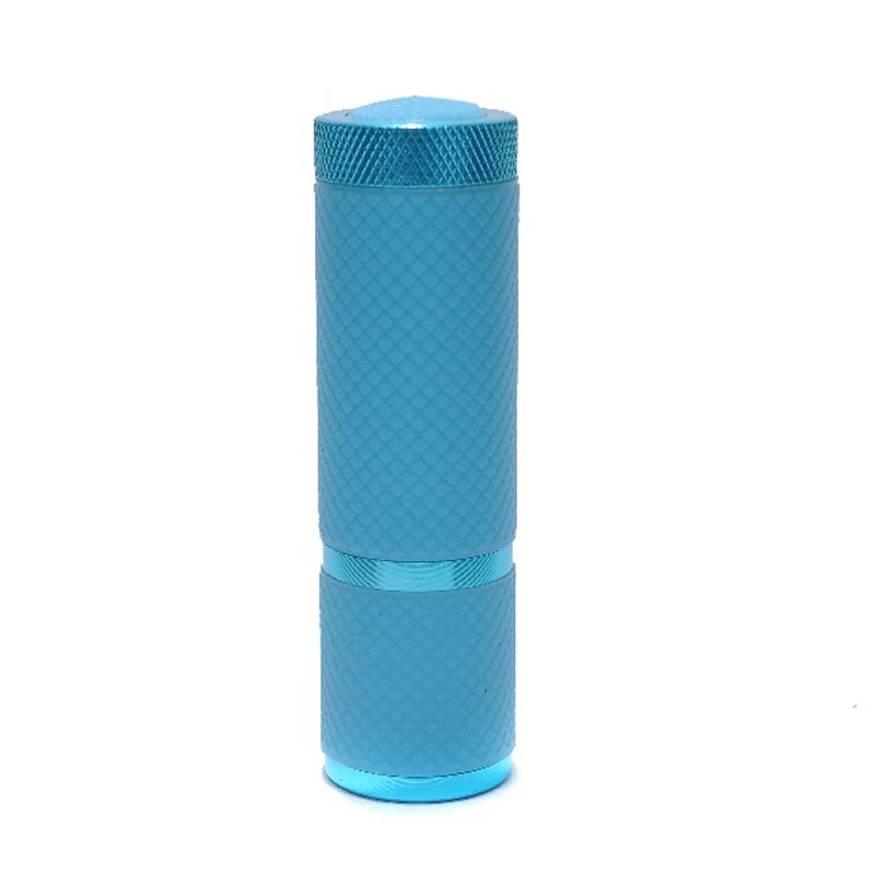 2018 1pc Mini 9 LED uv Gel Curing Lamp without battery Portability Nail Dryer Flashlight Currency Detector Aluminum Alloy|curing lamp|gel curing