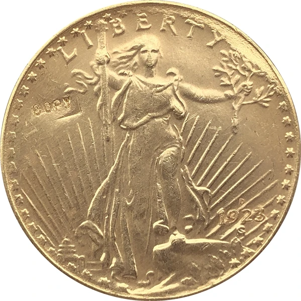 Копия монеты 1923-D $20 St. gauс бесплатной доставкой | Дом и сад