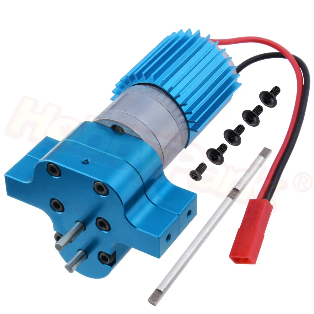 370 коробка передач с щеткой собранная металлической шестерней s для WPL C14 C24 B14 B24 B16