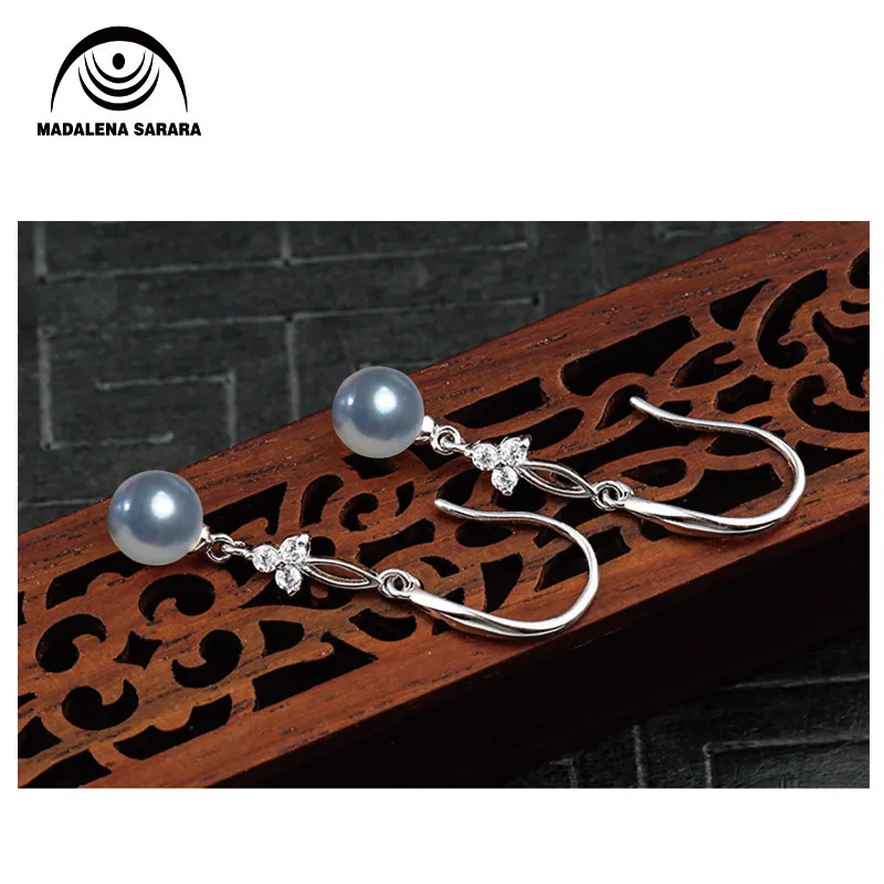 

MADALENA SARARA Sterling Silver 925 And AAA Freshwater Pearl Drop Earrings