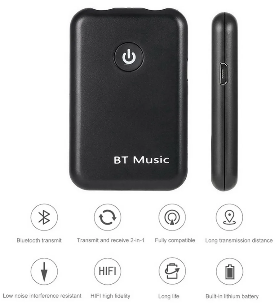 100 шт. USB Bluetooth V4.2 передатчик приемник 2 в 1 беспроводной 3 5 мм аудио адаптер для