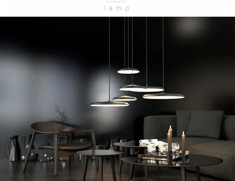 Постмодерн индивидуальная Летающая люстра тарелка для спальни бар с одной