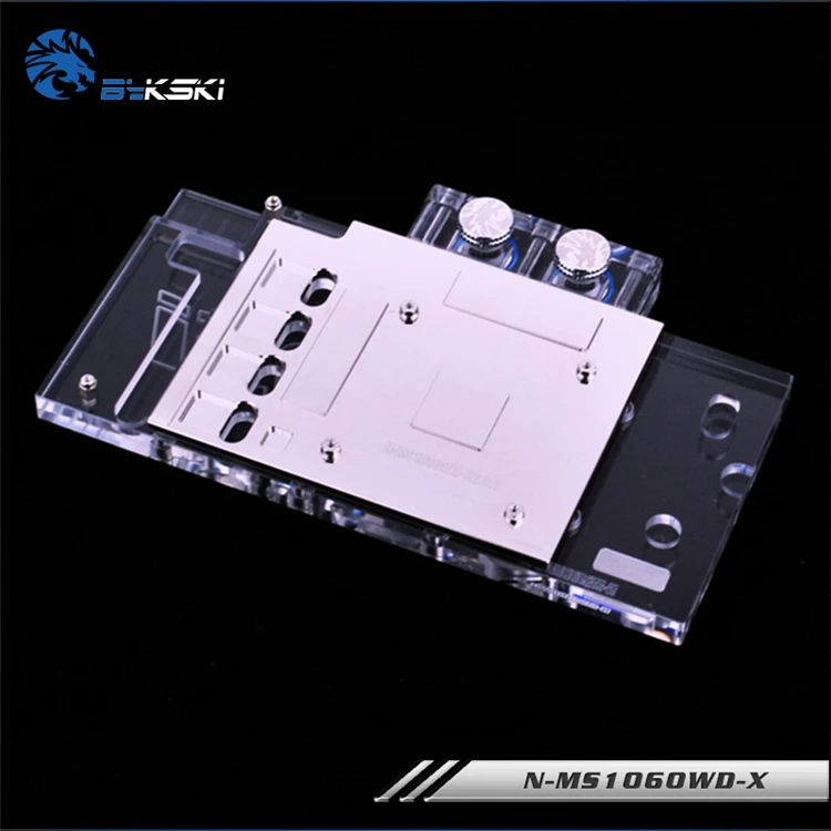 Bykski GPU водный блок для MSI GTX1060 WIND 6G/INNO3D GTX1060 черный золотой 6G Полное покрытие Видеокарта кулер для воды
