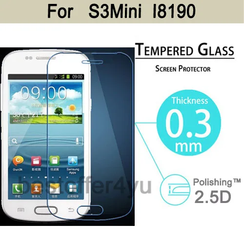 Закаленное стекло 2.5D для Samsung Galaxy S3 mini Высококачественная защитная пленка