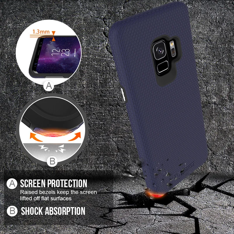 Защитные Чехлы 2 в 1 TOIKO X для телефонов Samsung Galaxy S9 ударопрочный жесткий