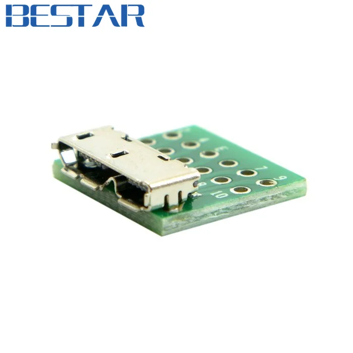 Micro B USB 3 0 USB3.0 10pin гнездовой разъем коннектор крепление для платы Фотоэлементы