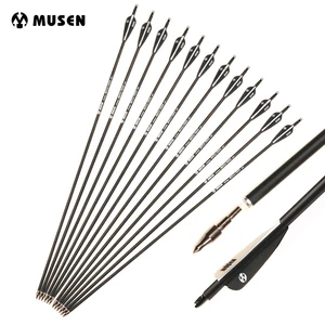 Стрелы со сменной головкой для рекурсивного и блочного Лука, 283032 дюйма, из смешанного углеродного волокна, диаметр 500 мм, для стрельбы из лука, охоты