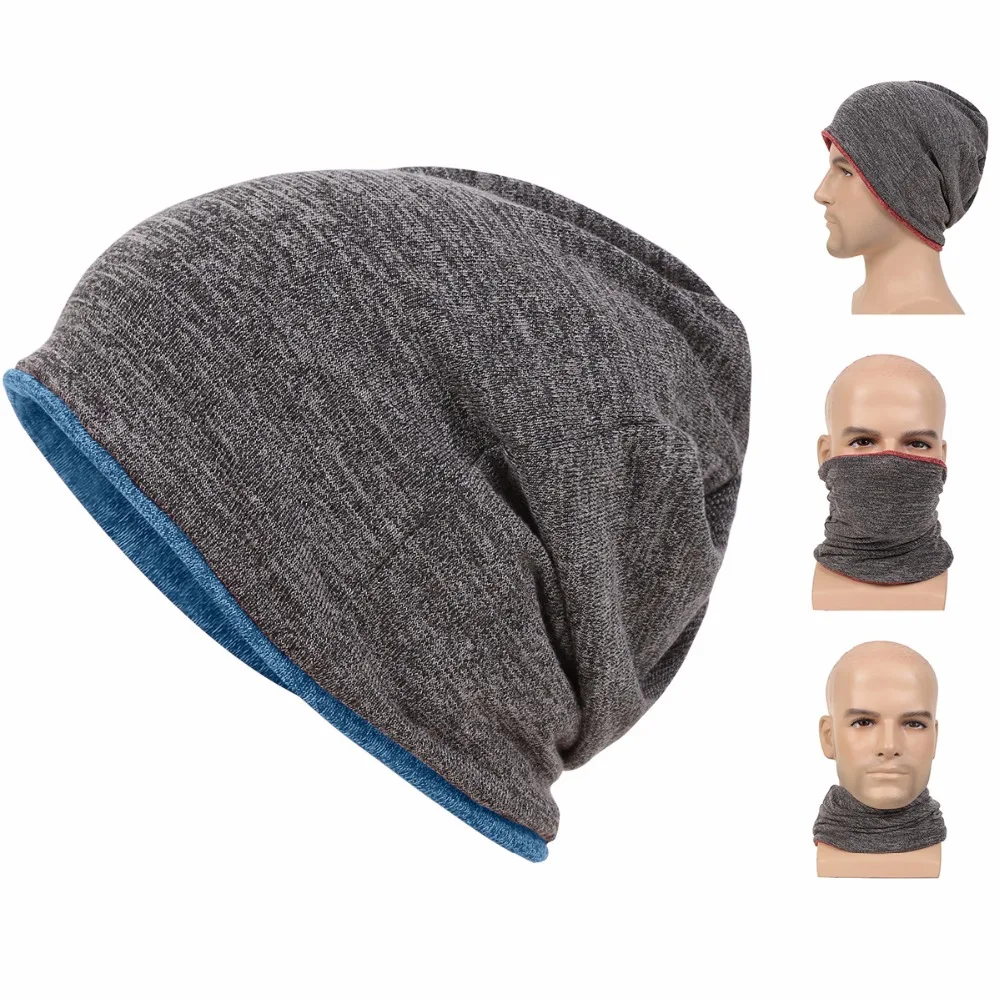 Шапка бини для мужчин и женщин мешковатая шапка с черепом вязаная носок зимняя