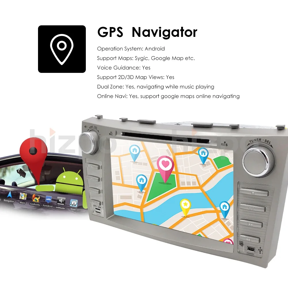 Android 9,0 ips автомобильный DVD для TOYOTA CAMRY V40 AURION Master DSP v40 2007-11 авто радио с google play