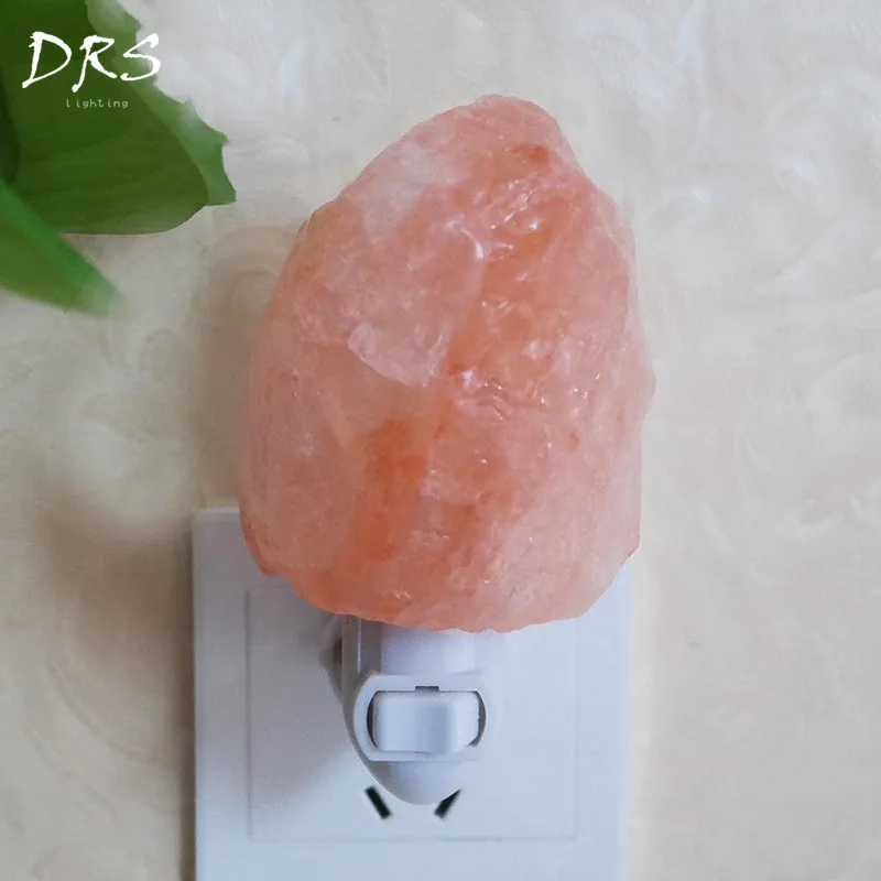 Гималайский Красный Кристалл Ночной светильник ручной работы из натурального