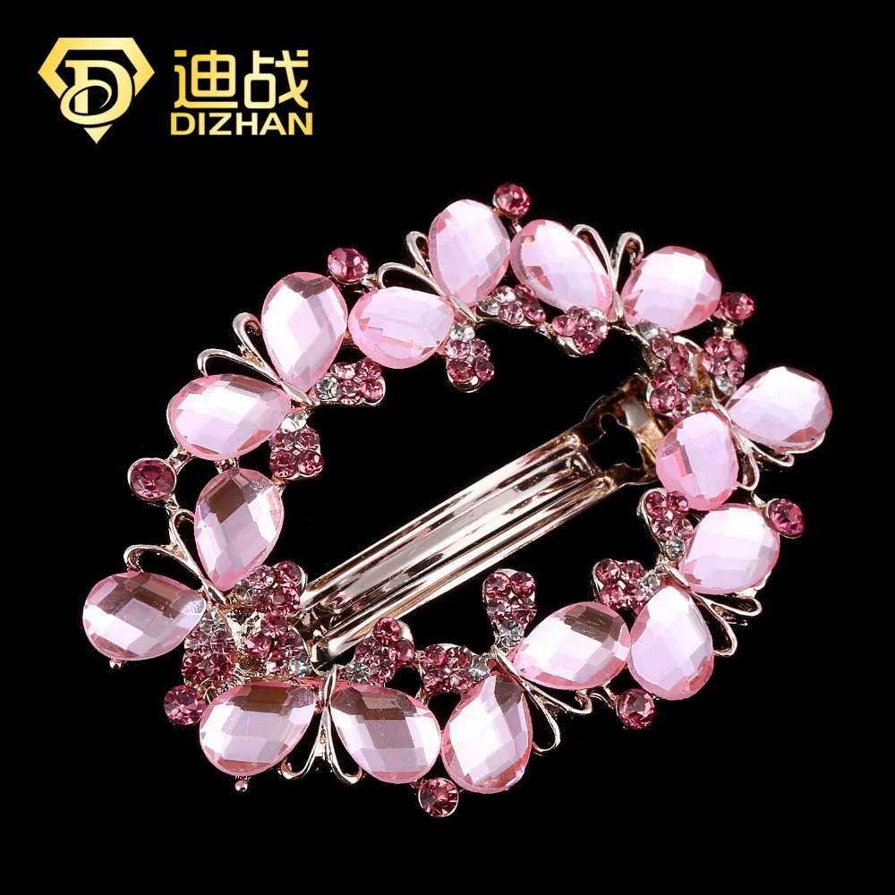 Женские заколки для волос с кристаллами и бабочками из горного хрусталя|clips alice|clip