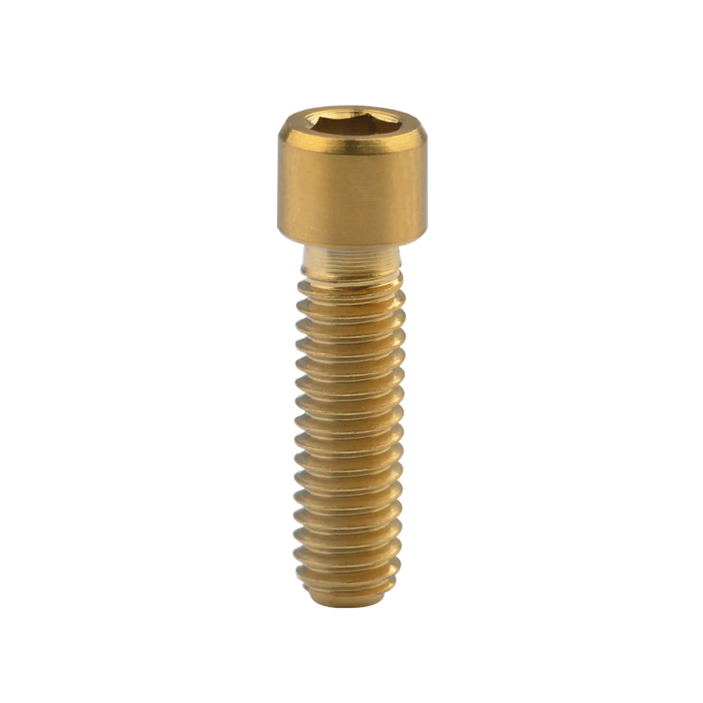 M4x15mm Gold Титановый M4 X 10 13,5 15 20 25 мм шестигранный ключ маленькая головка болт для велосипеда переключатель заднего/переднего переключателя H/L регулировочные винты - Цвет: M4x15mm Gold