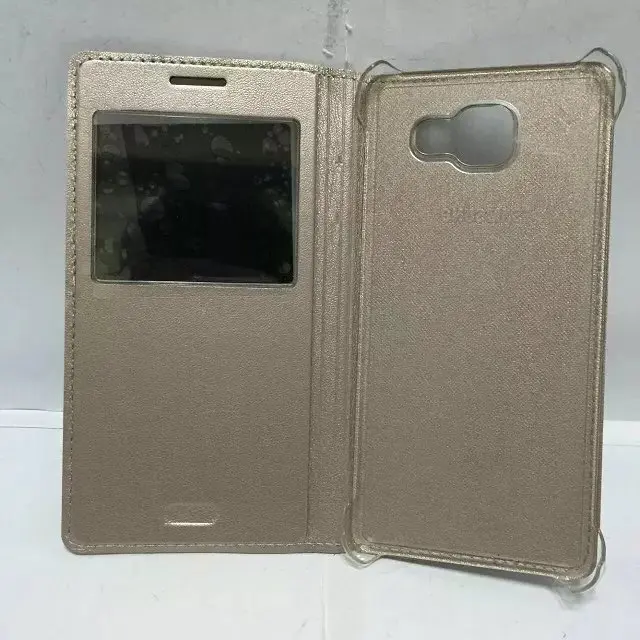 Одежда высшего качества для samsung Galaxy A5 A5+ A510 A5100 5," Роскошные Ultra Slim искусственная кожа Вид из окна флип чехол