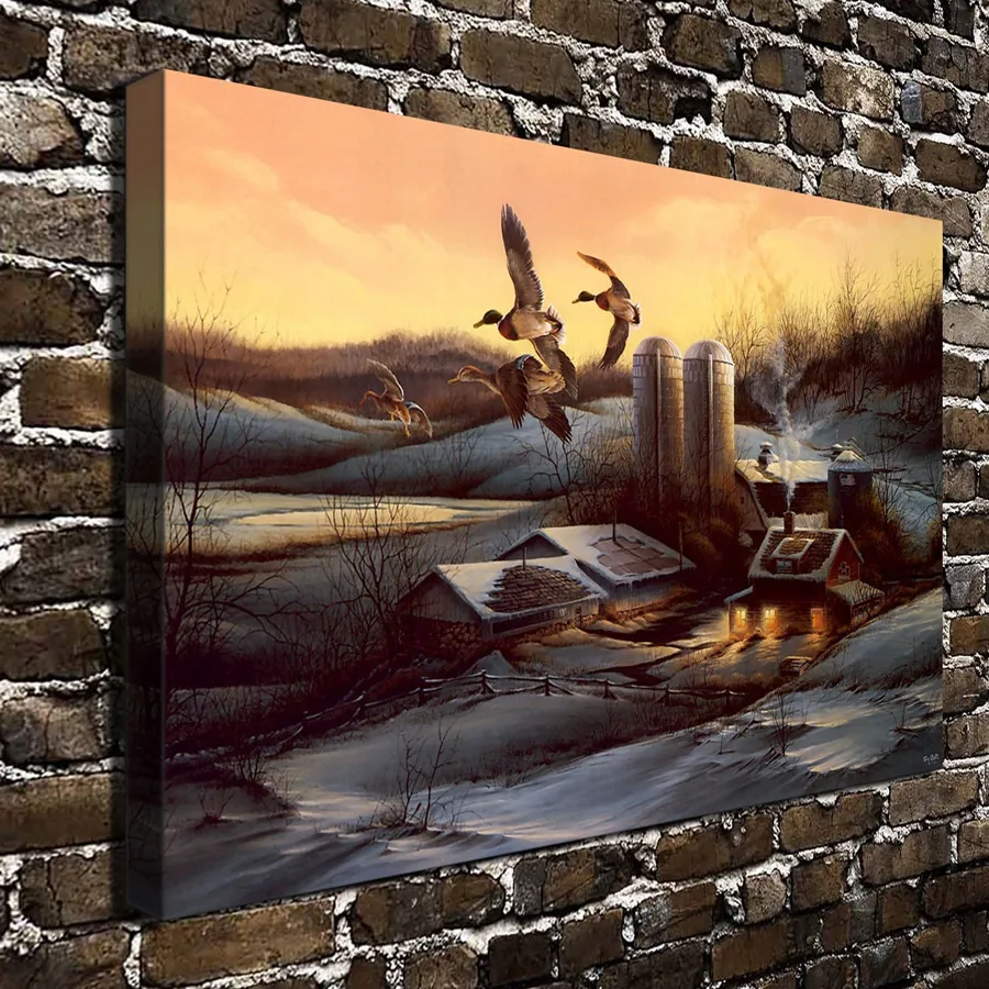 Терри редлин наружные эскизы и животные сцены Холст Картина гостиная домашний