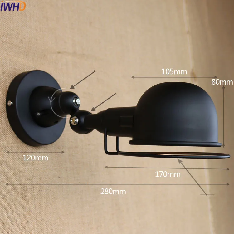 IWHD белый современный светодиодный настенный светильник Wandlamp спальня Домашний Светильник ing лестничный светильник s вращающийся настенный светильник бра Apliques Pared