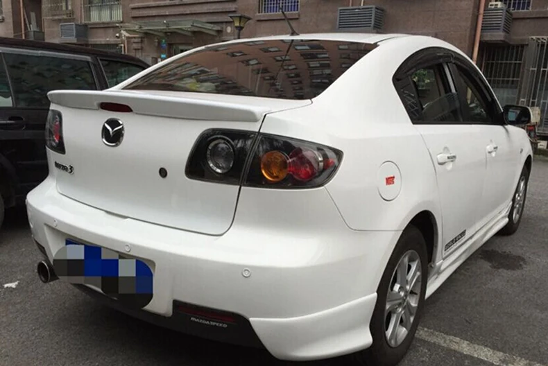 Неокрашенный задний спойлер Osmrk из АБС пластика для mazda 3 2006 2012|spoiler for 3|rear spoilerrear wing