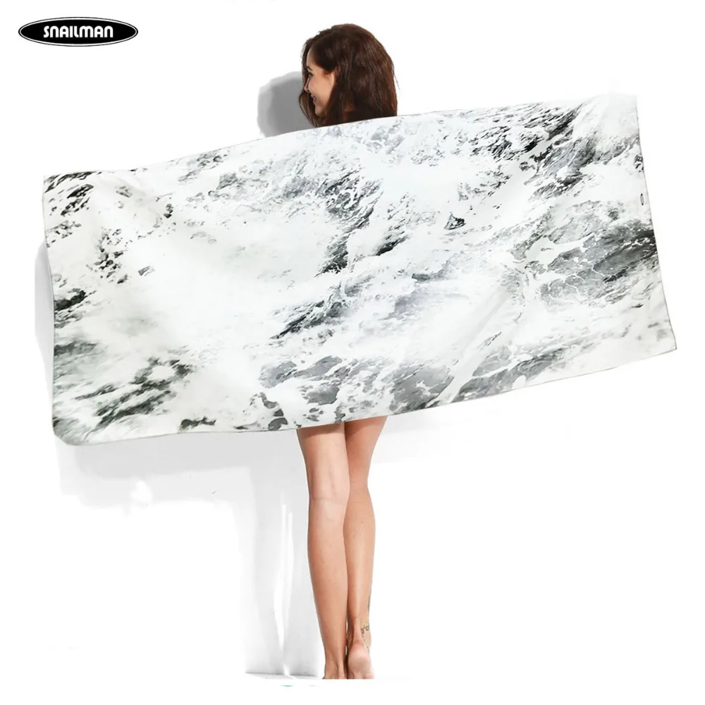 brand Surfing Compact Beach Towel Microfiber Travel Fitness Surfboard surf wave | Дом и сад