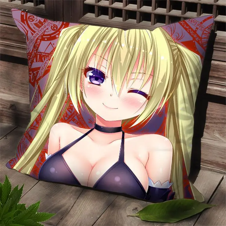 Чехол на подушку с изображением героев мультфильма троица семь квадратная