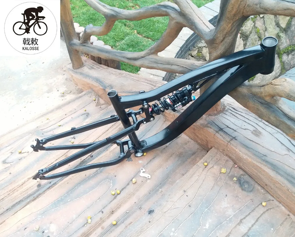 Kalosse DNM Подвеска MTB рама, 135 мм задние втулки, горный велосипед рама 26X17 дюймов