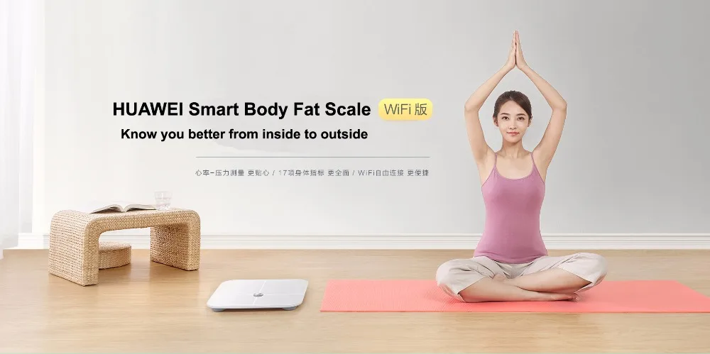 Смарт-напольные весы huawei WiFi версия Hi-tech BIA чип сенсор для тестирования жира точные измерения будильник с функцией buetooth