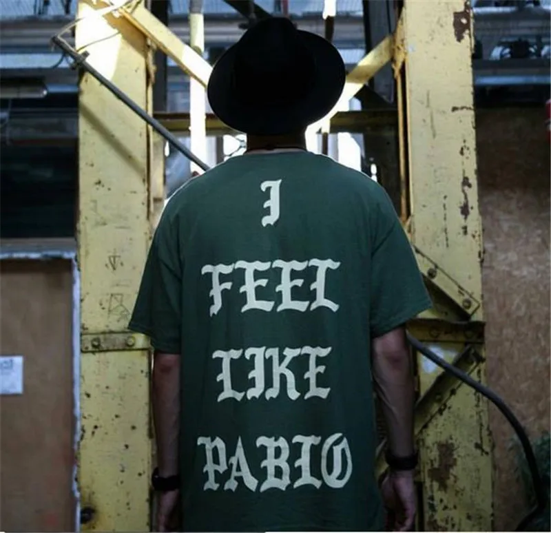 Pablo Kanye West Concert, Нью-Йорк, Лондон, Лос-Анжелес, I feel Like Paul, белый, черный, верблюжий, армейский зеленый, фиолетовый, оранжевый, хлопковая футболка