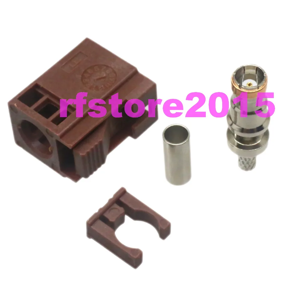 1pce коннектор Fakra F 8011 SMB гнездовой обжим для RG316 LMR100 RG174 коричневый | Обустройство